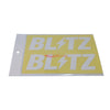 Blitz Logo Sticker - White - 200mm