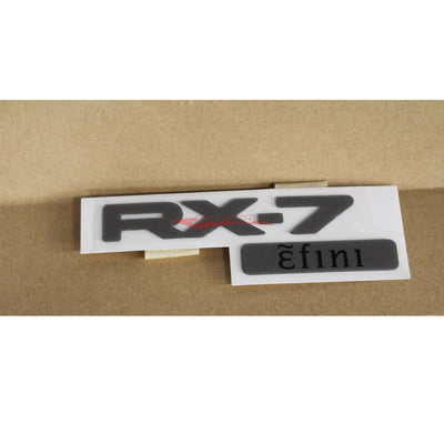 Genuine Mazda Rear RX-7 Efini Emblem (Silver) fits Mazda RX-7 FD3S