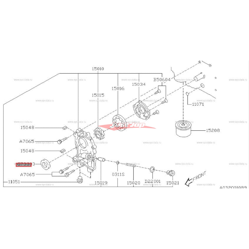 Genuine Subaru Front Crankshaft Oil Seal Fits Subaru Impreza, WRX, For