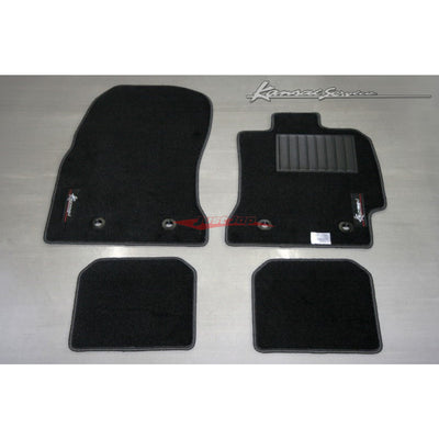 HKS Kansai Service Floor Mat Set (Black Stitching) Fits Nissan R35 GTR
