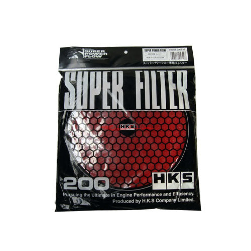 HKS Super Power Flow Replacement Air Filter Element 200 - Red