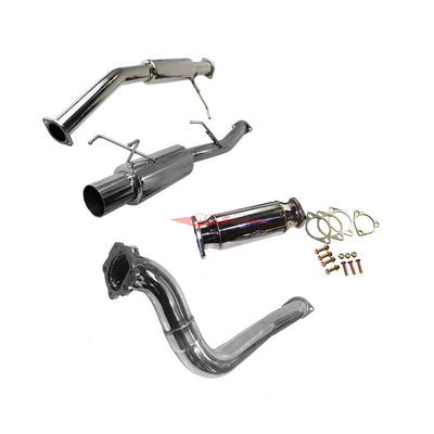 JJR Hyperflow Stainless Steel Exhaust (De-Cat Bundle D) fits Nissan S13 Silvia & 180SX (SR20DET)