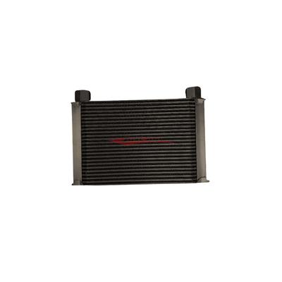Cooling Pro Oil Cooler - 25 Row Heavy Weight Black -10 Female Fittings (285x185 Core Size)