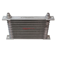 Cooling Pro Oil Cooler Greddy Style - 12 Row Light Weight Silver -8 Outlets (250x160 Core Size)