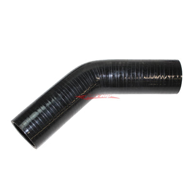 Cooling Pro Silicone 4 Inch / 102mm 45 Degree Bend Hose Black