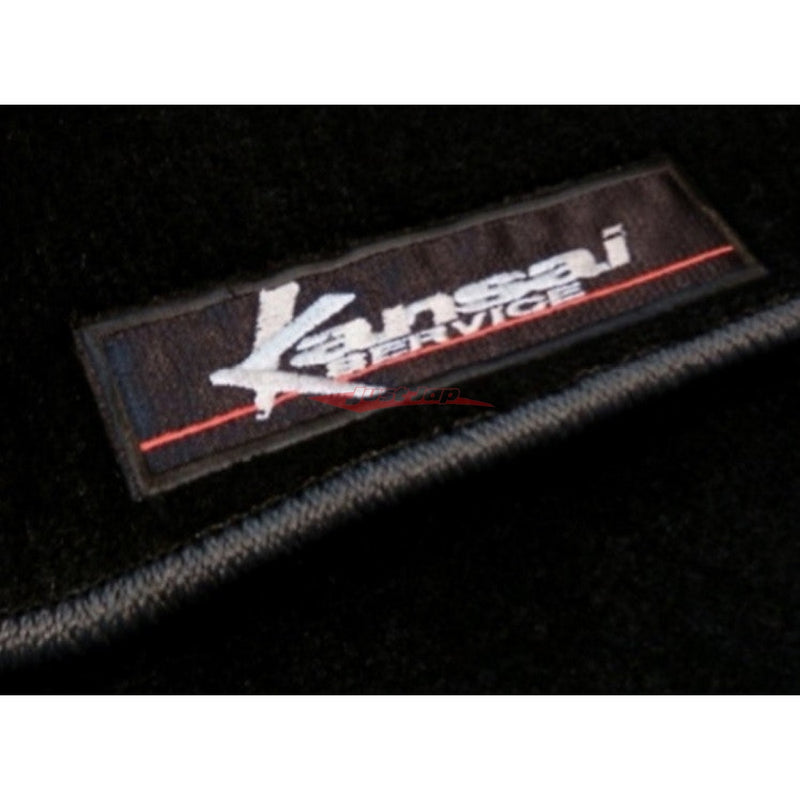 HKS Kansai Service Floor Mat Set (Black Stitching) Fits Nissan Skyline R34 GTR