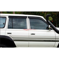 JJR Weathershield Window Visor Rain Guards Fits Toyota Landcruiser 80 Series 90-98