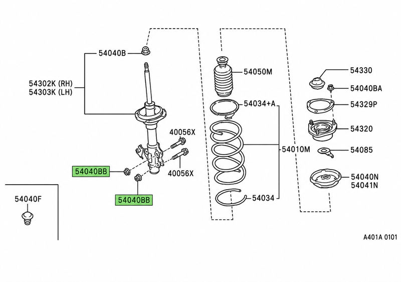 Genuine Nissan Front Knuckle Nut Fits Nissan Vehicles (Check Compatibility)