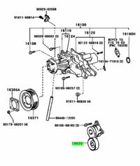 Genuine Toyota Drive Belt Tensioner Fits Toyota 2JZ Engines