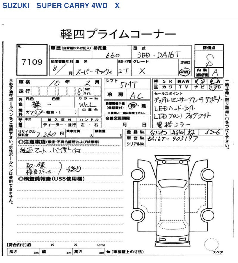 Suzuki Super Carry DA16T 2026, 5 Speed Manual 4x4, under 10km!