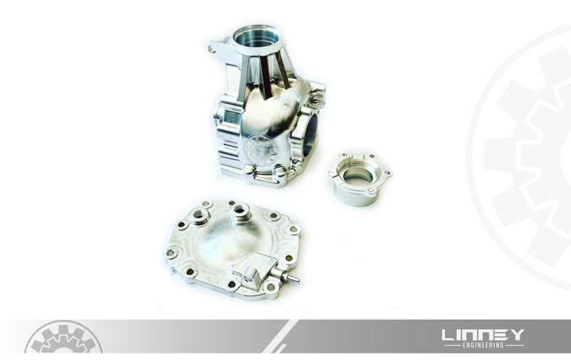 Linney Engineering Billet 7075 Front Differential Case Housing, Front Cover & Side Bearing Kit Fits Nissan R35 GTR