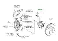 Genuine Nissan Front Wheel Bearing And Hub Assembly Fits Nissan V36 Skyline (12/2008-03/2013) & Z34 370Z (08/2009-03/2013)
