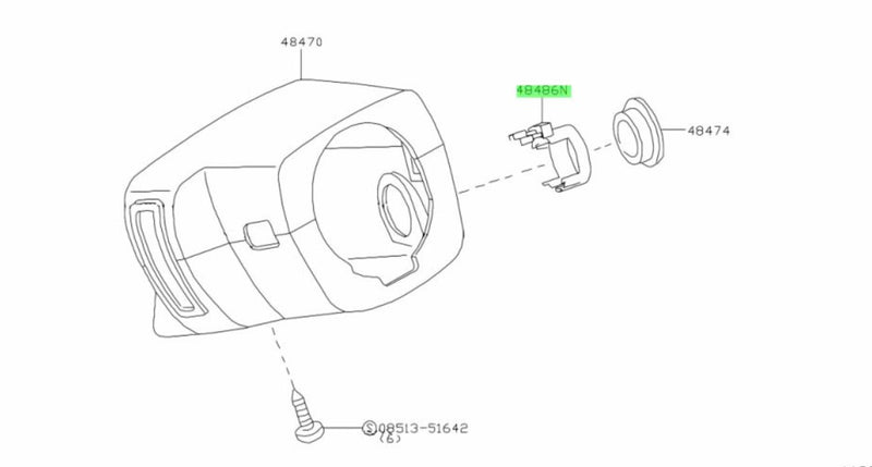 Genuine Nissan Ignition Key Lamp Assembly Fits Nissan S15 Silvia & R34 Skyline