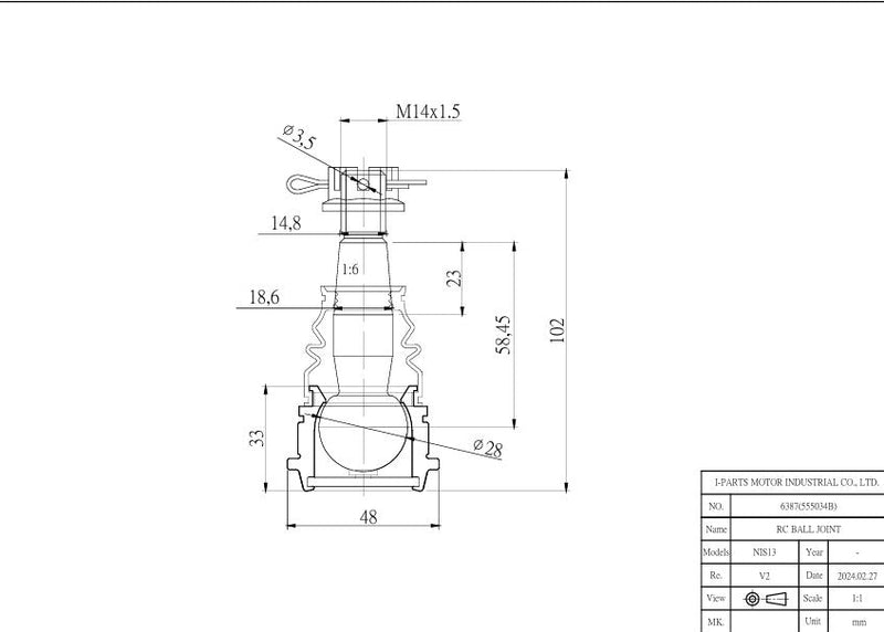 ZSS Front Roll Centre Lower Ball Joint Set fits Nissan R32/R33/R34 Skyline, S14/S15 Silvia, 200SX & Z32 300ZX