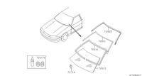 Genuine Nissan Front Windscreen Fastener Mould Nissan R33 Skyline GTS/T & GTR (Coupe)