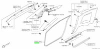 Genuine Nissan Rubber Door Seal/Welt L/H Fits Nissan R35 GT-R