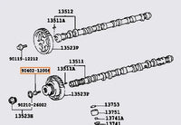 Genuine Toyota Inner Cam Gear Bolt Fits Toyota 1JZ/2JZ (VVT-i) Engines