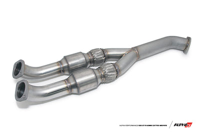 AMS Alpha Performance 76mm Catted Midpipe (3.0") Fits Nissan R35 GTR