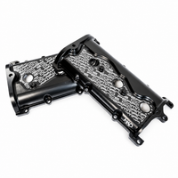 MAD Sweden Billet Camshaft Valve Cover Set (Dry Sump / Black) Fits Nissan R35 GTR VR38DETT