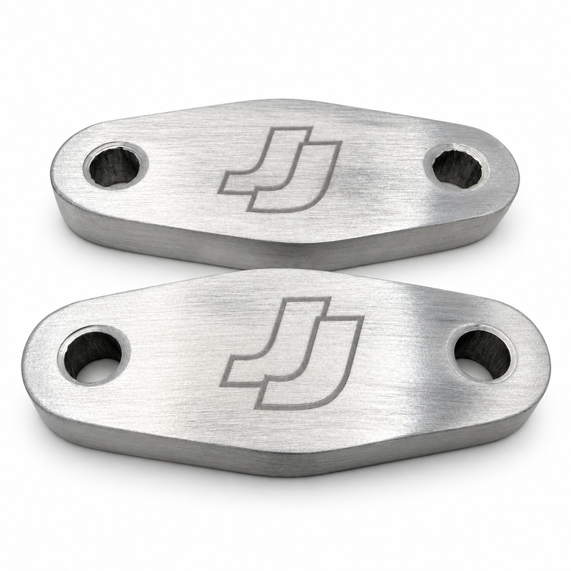 JustJap Racing VR38 EGR Block Off Plates (2 Piece Set) Fits Nissan R35 GTR