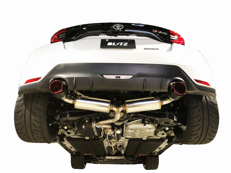 Blitz Nur-Spec Custom Edition Carbon Red Tips Fits Toyota Yaris GR GXPA16 4WD