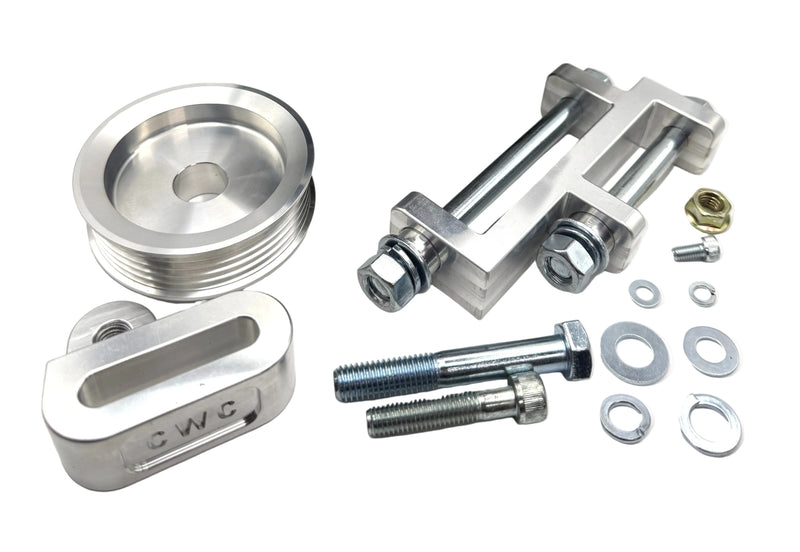 CWC LS1 Alternator SR Twin Cam Billet Conversion Kit (Silver) Fits Nissan SR20