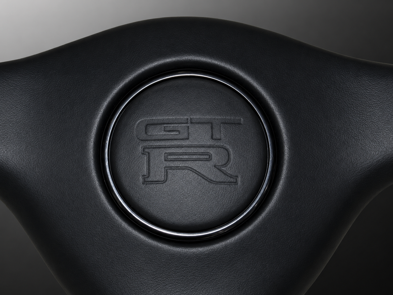 Mines Leather Steering Wheel (Black Stitching) Fits Nissan R32 GTR