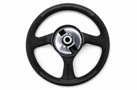 Mines Leather Steering Wheel (Black Stitching) Fits Nissan R32 GTR
