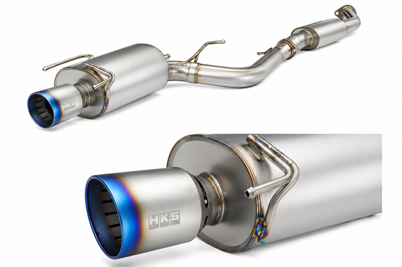 HKS Super Turbo Muffler Ti (Titanium) Fits Nissan R34 Skyline GTR
