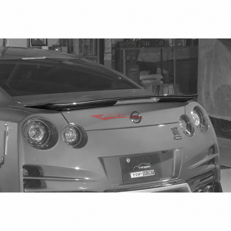 Top Secret Flat Type Spoiler (Carbon) Fits Nissan R35 GTR