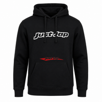 JustJap Torquay 1525 Black Kangaroo Pocket Hoodie - Sizes S / M / L / XL / 2XL / 3XL