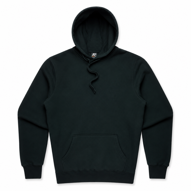 JustJap Torquay 1525 Black Kangaroo Pocket Hoodie - Sizes S / M / L / XL / 2XL / 3XL