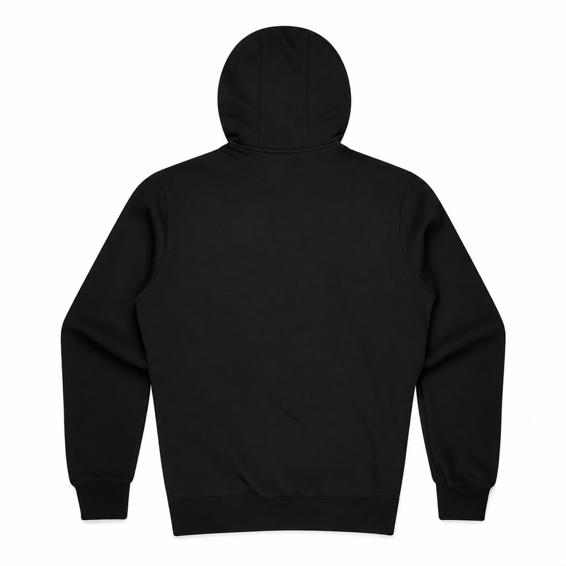 JustJap Torquay 1525 Black Kangaroo Pocket Hoodie - Sizes S / M / L / XL / 2XL / 3XL