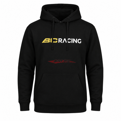 BC Racing Torquay 1525 Black Kangaroo Pocket Hoodie - Sizes S / M / L / XL / 2XL / 3XL