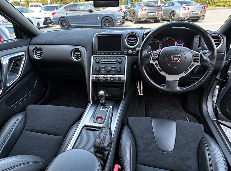 JustJap Racing Alcantara Instrument Dash Panel & Upper Door Trim Caps Fits Nissan R35 GTR 07-16 (Sold Exchange)