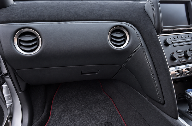JustJap Racing Alcantara Instrument Dash Panel & Upper Door Trim Caps Fits Nissan R35 GTR 07-16 (Sold Exchange)