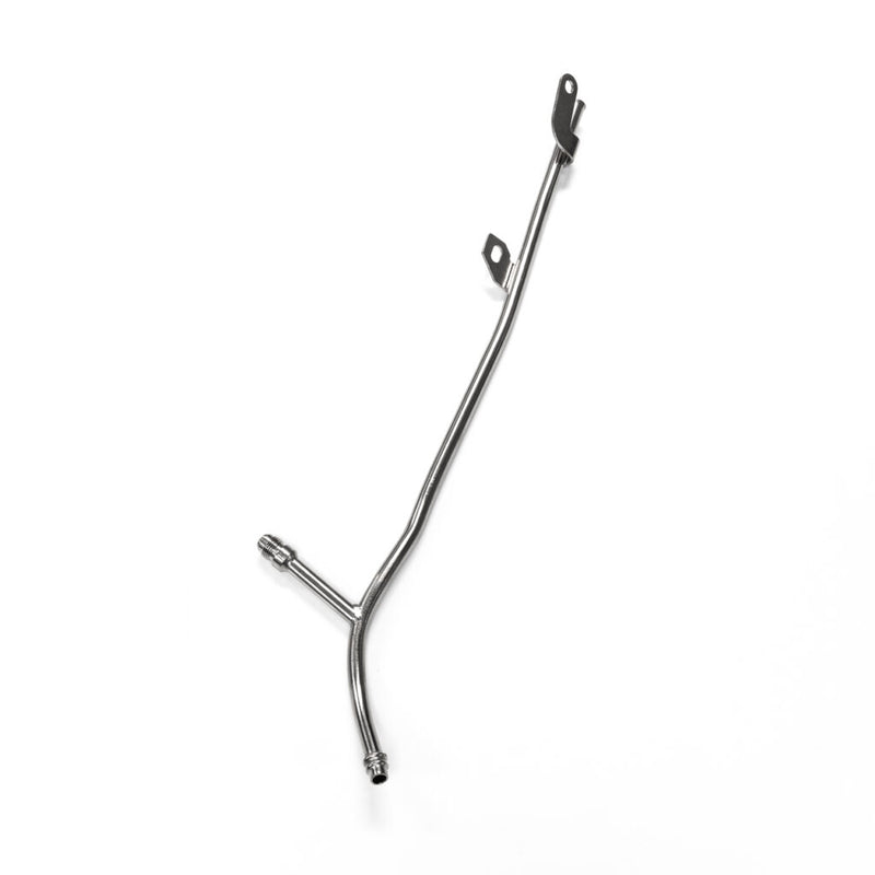AMS Alpha Performance AOS Air Oil Seperator Catch Can Dipstick Tube (With Return Drain) Fits Nissan R35 GTR