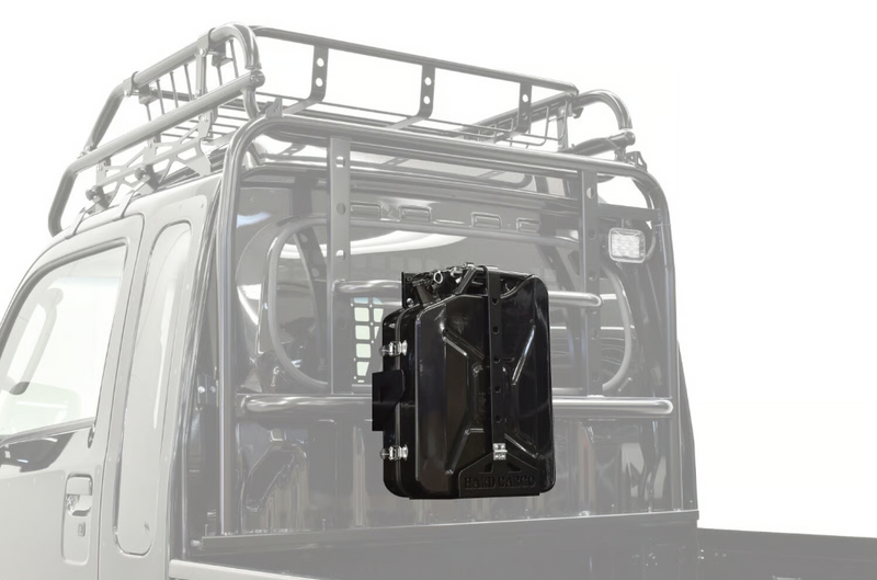 Hardcargo Jerrycan Toolbox + Holder Set (Black)