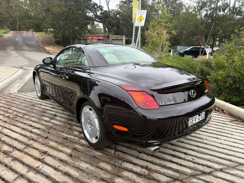 Lexus SC430 (Toyota Soarer) 54,xxx, 2001, NSW rego Until 28/03/2027