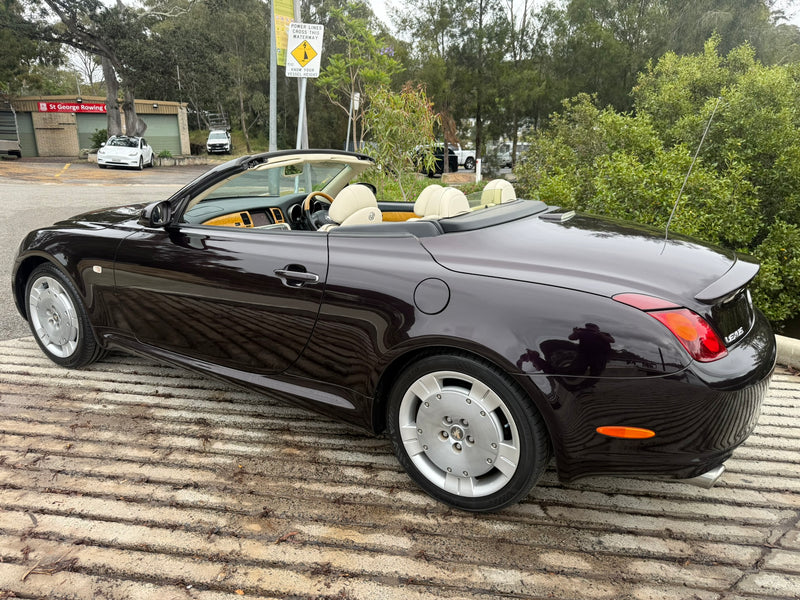 Lexus SC430 (Toyota Soarer) 54,xxx, 2001, NSW rego Until 28/03/2027