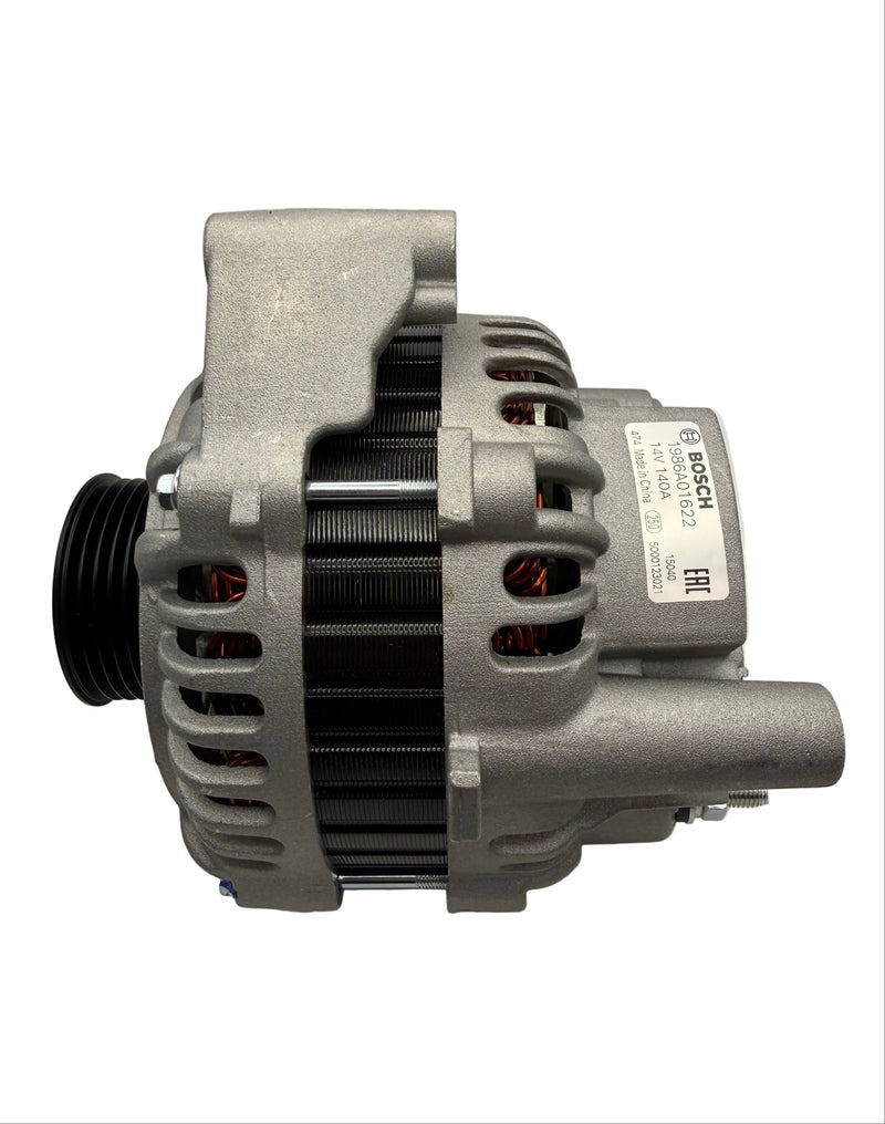 LS1 Bosch 12V 140 Amp Alternator & CWC SR Twin Cam Billet Conversion Kit (Black) Fits Nissan SR20