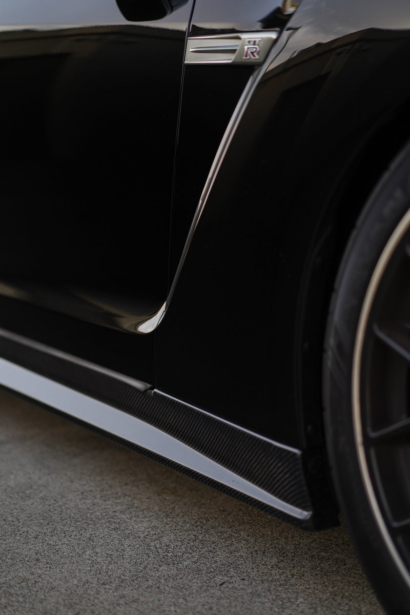 Zele Carbon Side Skirt Set Fits Nissan R35 GT-R CBA/DBA 11/07-11/14