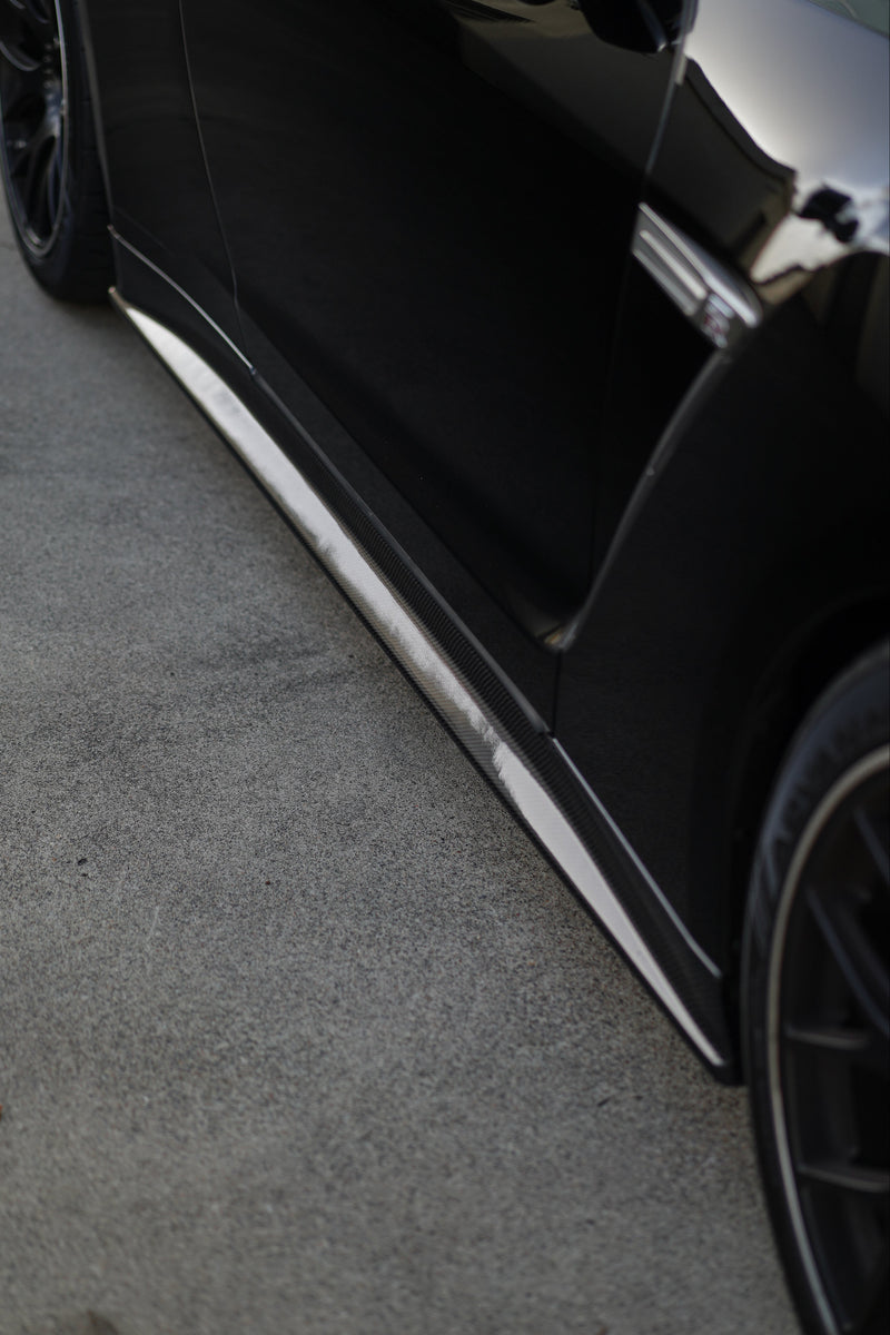 Zele Carbon Side Skirt Set Fits Nissan R35 GT-R CBA/DBA 11/07-11/14