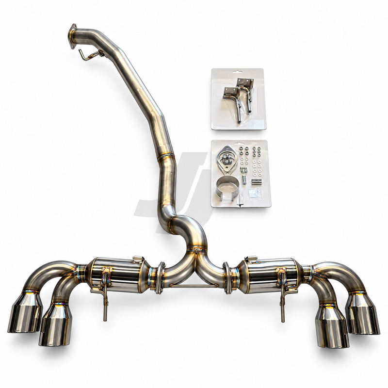 Fujitsubo A-R Stainless Steel 3.5" Exhaust System (Burning Gradation) Fits Nissan R35 GTR