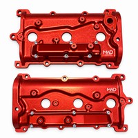 MAD Sweden Billet Camshaft Valve Cover Set (Dry Sump / Black) Fits Nissan R35 GTR VR38DETT