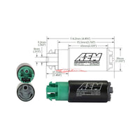 AEM 340LPH E85 Compatible High Flow In-Tank Fuel Pump Kit fits Nissan R35 GTR (2007-)