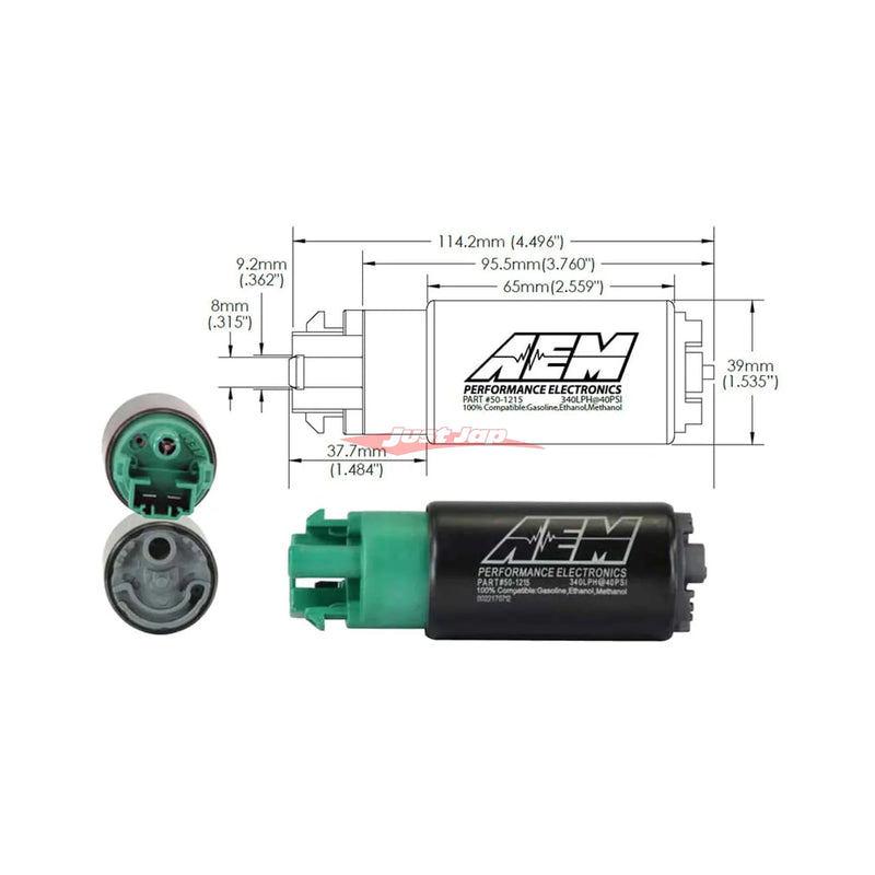 AEM 340LPH E85 Compatible High Flow In-Tank Fuel Pump Kit fits Nissan R35 GTR (2007-)