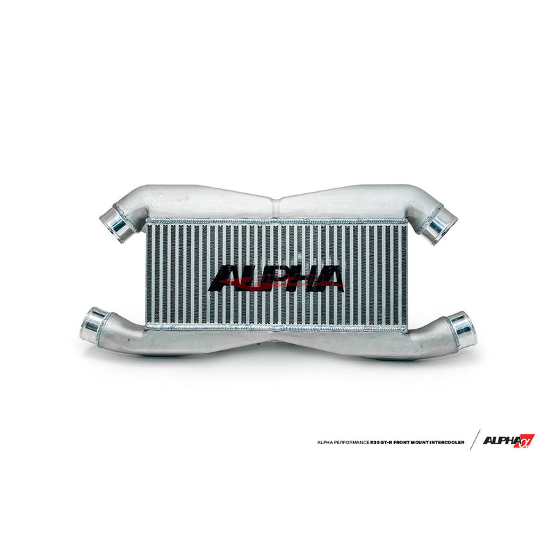 AMS Alpha Performance 102mm Street Front Mount Intercooler (Stock I/C Piping) Fits Nissan R35 GTR