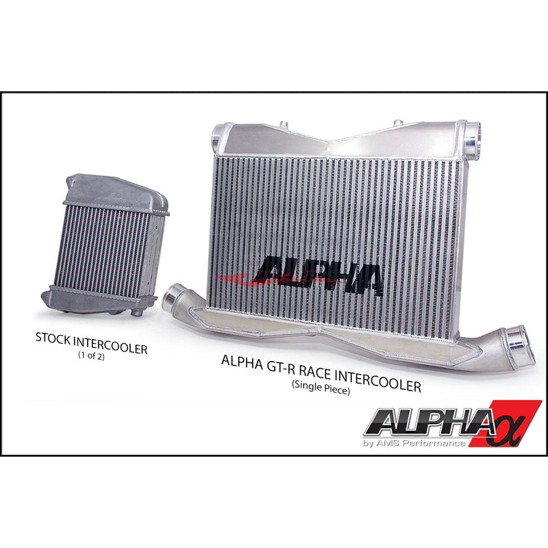 AMS Alpha Performance 115mm Race Front Mount Intercooler Fits Nissan R35 GTR (2007-)