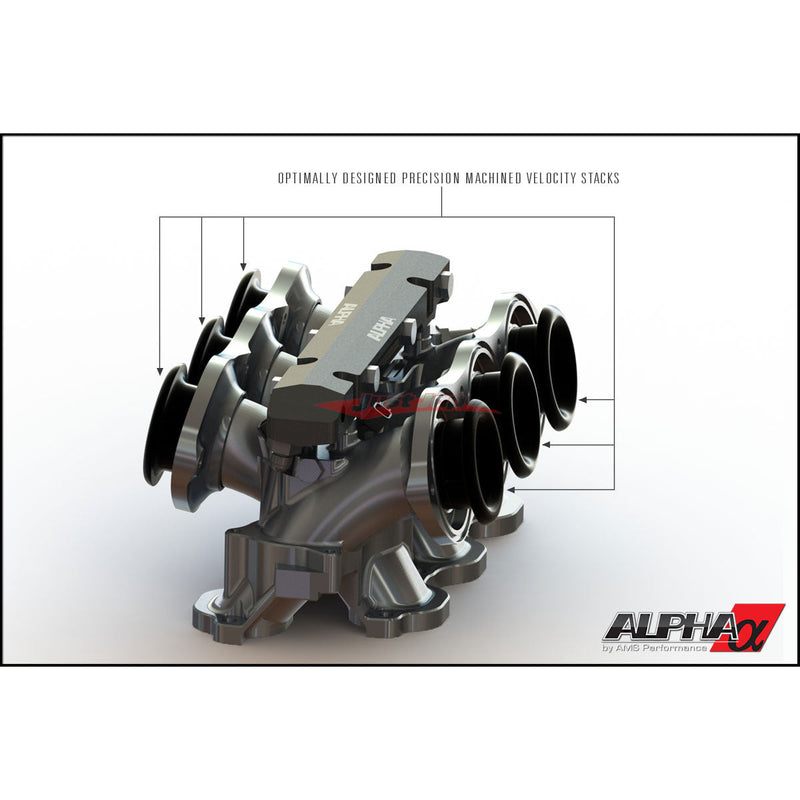 AMS Alpha Performance Carbon Fiber / Billet Intake Manifold fits Nissan R35 GTR 07-